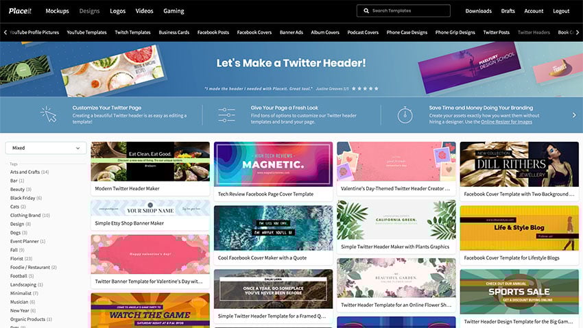 27 Cool Twitter Headers Using A Twitter Header Maker Envato Tuts